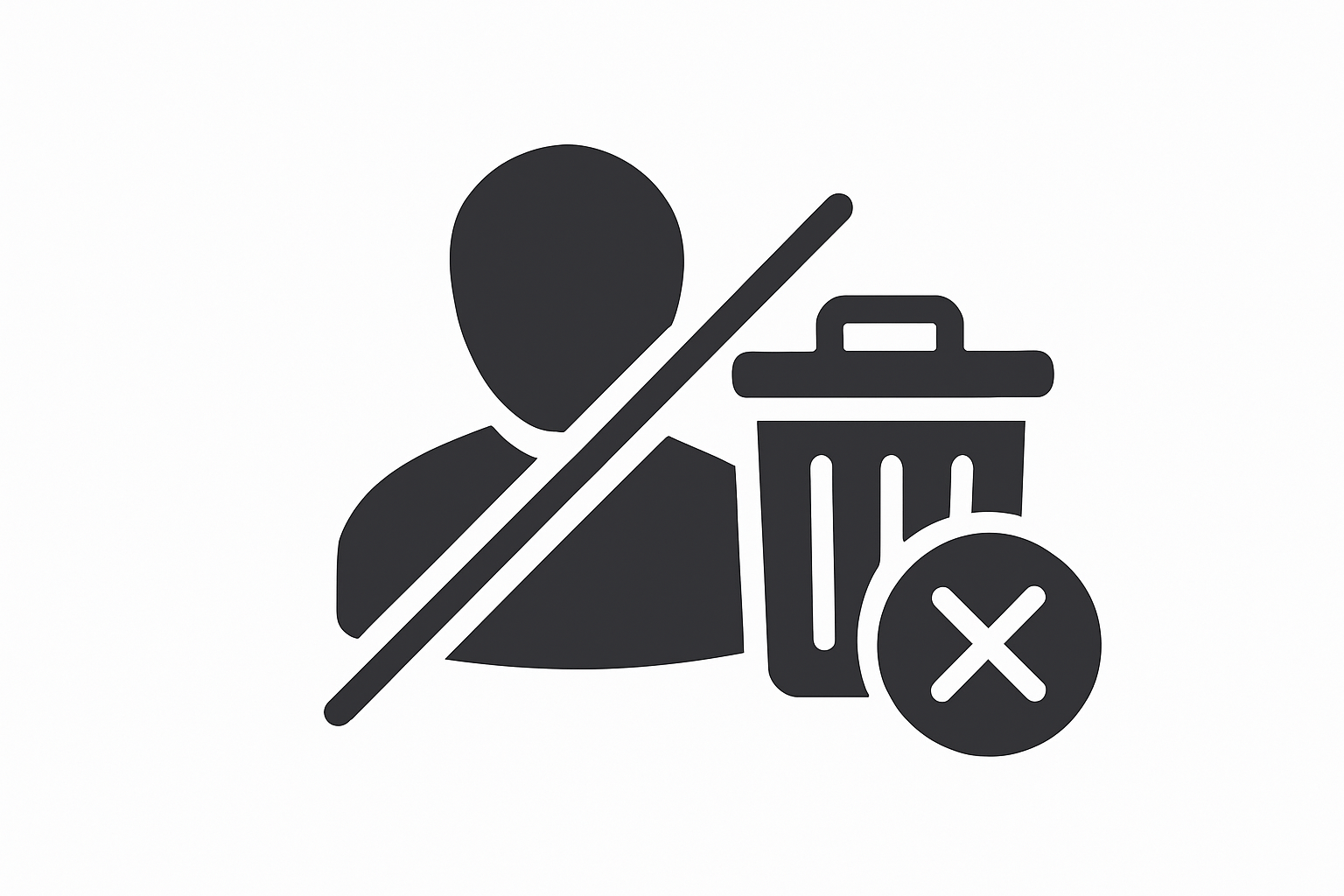 Account deletion icon